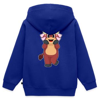 Stier Braut Schleier Hochzeit - Kinder Premium Organic Zip Hoodie - Royalblau - Hinten - AI Model Kid Male (0cm)