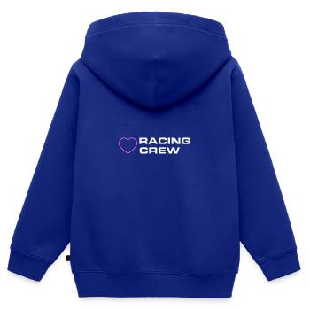 Racing Crew - Kinder Premium Organic Zip Hoodie - Royalblau - Hinten - AI Model Kid Male (0cm)