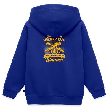 Sanitär Klempner Anlagenmechaniker Geschenk - Kinder Premium Organic Zip Hoodie - Royalblau - Hinten - AI Model Kid Male (0cm)