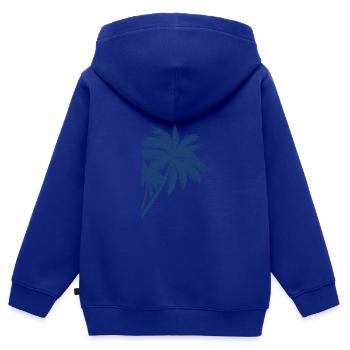 Palme Palm - Kinder Premium Organic Zip Hoodie - Royalblau - Hinten - AI Model Kid Male (0cm)