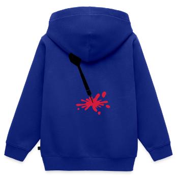 Darts Wound - Kids Premium Organic Zip-up Hoodie - royal blue - Back - AI Model Kid Male (0cm)