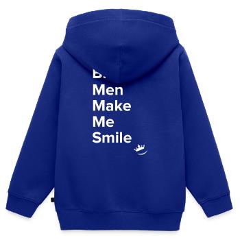 Hund Dog - Kinder Premium Organic Zip Hoodie - Royalblau - Hinten - AI Model Kid Male (0cm)