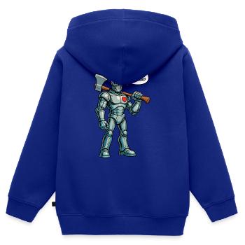 Dorothy Connor? - Kinder Premium Organic Zip Hoodie - Royalblau - Hinten - AI Model Kid Male (0cm)