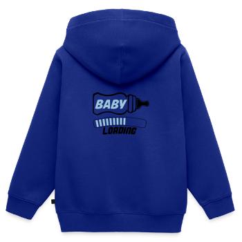baby loading 2 - Kinder Premium Organic Zip Hoodie - Royalblau - Hinten - AI Model Kid Male (0cm)