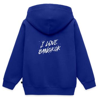 I Love Bangkok - Kinder Premium Organic Zip Hoodie - Royalblau - Hinten - AI Model Kid Male (0cm)