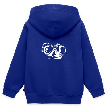 Taucherbrille Diving Scuba Symbol - Kinder Premium Organic Zip Hoodie - Royalblau - Hinten - AI Model Kid Male (0cm)