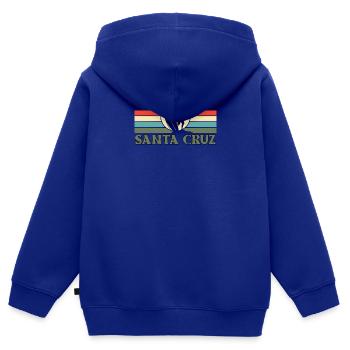 Santa Cruz CA Kalifornien - Kinder Premium Organic Zip Hoodie - Royalblau - Hinten - AI Model Kid Male (0cm)