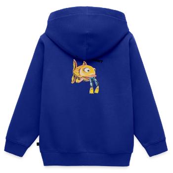 Taucher - Welcher Taucher - Kinder Premium Organic Zip Hoodie - Royalblau - Hinten - AI Model Kid Male (0cm)