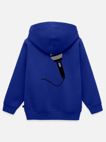 micro - Kids Premium Organic Zip-up Hoodie - royal blue
