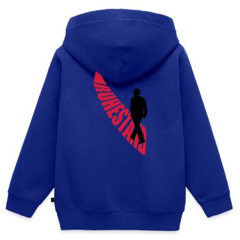 ruhestand - Kinder Premium Organic Zip Hoodie - Royalblau - Hinten - AI Model Kid Male (0cm)