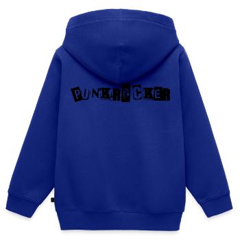 Cadeau du festival de musique Punk Rock Punk Rock - Sweat Premium à capuche zippé enfant bio - bleu roi - Dos - AI Model Kid Male (0cm)