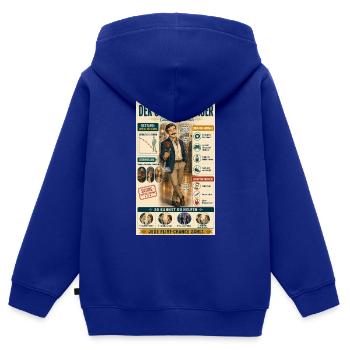 Der Schürzenjäger – jede Flirtchance zählt - Kinder Premium Organic Zip Hoodie - Royalblau - Hinten - AI Model Kid Male (0cm)