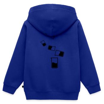 Reagenzglas chemie - Kinder Premium Organic Zip Hoodie - Royalblau - Hinten - AI Model Kid Male (0cm)