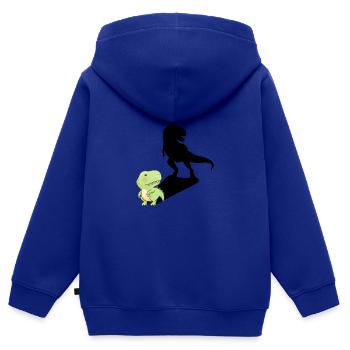 Kleine ganz groß! - Träume groß - Kinder Premium Organic Zip Hoodie - Royalblau - Hinten - AI Model Kid Male (0cm)