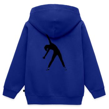 Aerobic - Kinder Premium Organic Zip Hoodie - Royalblau - Hinten - AI Model Kid Male (0cm)