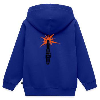 Zündkerze / spark plug (b, 2c) - Kids Premium Organic Zip-up Hoodie - royal blue - Back - AI Model Kid Male (0cm)