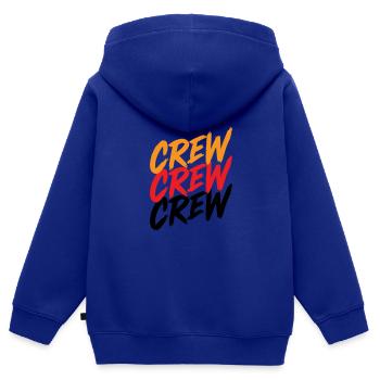 crew - Kids Premium Organic Zip-up Hoodie - royal blue - Back - AI Model Kid Male (0cm)
