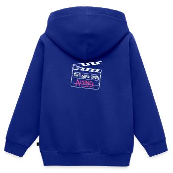 Broadway Theater Drama Schauspieler Geschenk - Kinder Premium Organic Zip Hoodie - Royalblau - Hinten - AI Model Kid Male (0cm)