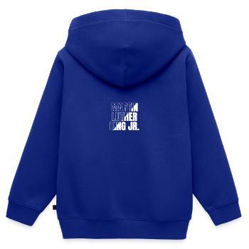Martin Luther King Jr. Black Lives Matter - Kinder Premium Organic Zip Hoodie - Royalblau - Hinten - AI Model Kid Male (0cm)