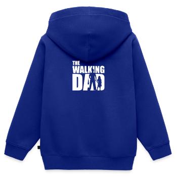 Dad expectant father gift present idea - Kids Premium Organic Zip-up Hoodie - royal blue - Back - AI Model Kid Male (0cm)