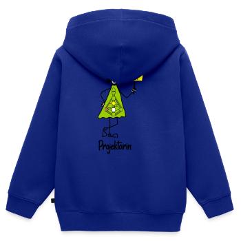Projektorin - Kinder Premium Organic Zip Hoodie - Royalblau - Hinten - AI Model Kid Male (0cm)