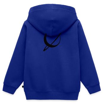 Planet A? - Kids Premium Organic Zip-up Hoodie - royal blue - Back - AI Model Kid Male (0cm)