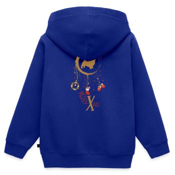 Norfolk Terrier Weihnachten Weihnachtstraumfänger - Kinder Premium Organic Zip Hoodie - Royalblau - Hinten - AI Model Kid Male (0cm)