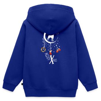 Pinscher Weihnachten Weihnachtstraumfänger - Kinder Premium Organic Zip Hoodie - Royalblau - Hinten - AI Model Kid Male (0cm)