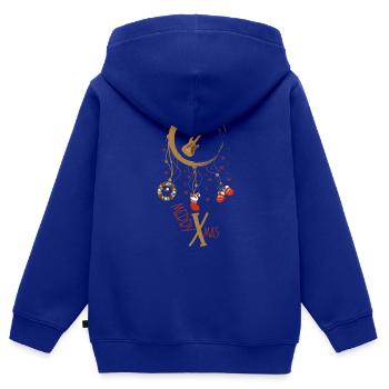 E-Bass Weihnachten Weihnachtstraumfänger - Kinder Premium Organic Zip Hoodie - Royalblau - Hinten - AI Model Kid Male (0cm)