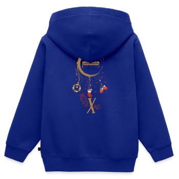 Tastatur Weihnachten Weihnachtstraumfänger - Kinder Premium Organic Zip Hoodie - Royalblau - Hinten - AI Model Kid Male (0cm)
