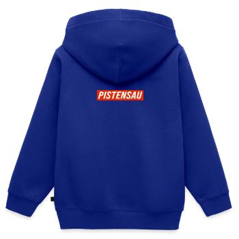 Pistensau Ski Fahrer Snowboard Pistensau - Kinder Premium Organic Zip Hoodie - Royalblau - Hinten - AI Model Kid Male (0cm)