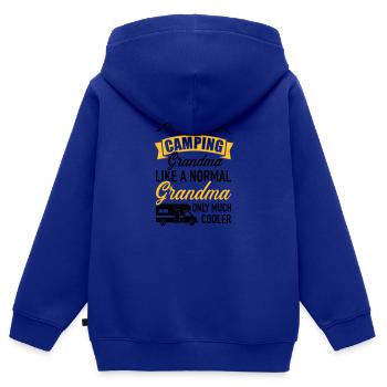 Wohnmobil - Kinder Premium Organic Zip Hoodie - Royalblau - Hinten - AI Model Kid Male (0cm)