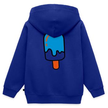 Eis am Stil - Kinder Premium Organic Zip Hoodie - Royalblau - Hinten - AI Model Kid Male (0cm)