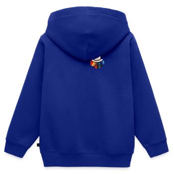 Einheit in Vielfalt MLK-Tag Gedenktasche - Kinder Premium Organic Zip Hoodie - Royalblau - Hinten - AI Model Kid Male (0cm)