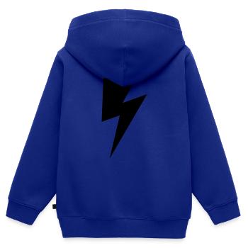 blitz - Kinder Premium Organic Zip Hoodie - Royalblau - Hinten - AI Model Kid Male (0cm)