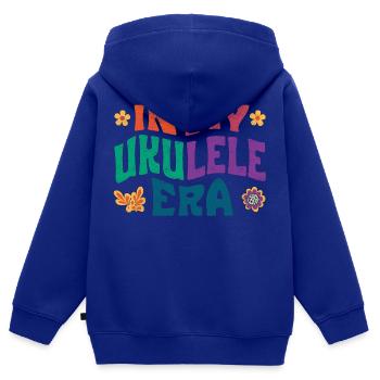 In my Ukulele Era - Kids Premium Organic Zip-up Hoodie - royal blue - Back - AI Model Kid Male (0cm)