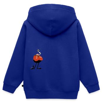 Mustache mustaches - Kids Premium Organic Zip-up Hoodie - royal blue - Back - AI Model Kid Male (0cm)