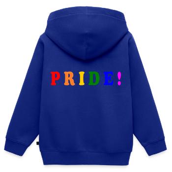 Pride - Kinder Premium Organic Zip Hoodie - Royalblau - Hinten - AI Model Kid Male (0cm)