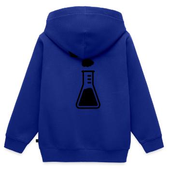 Test tube - Kids Premium Organic Zip-up Hoodie - royal blue - Back - AI Model Kid Male (0cm)