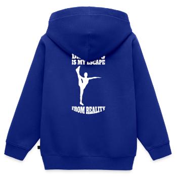 Tanzen Sport Hobby Tänzer Geschenk Tanzsport - Kinder Premium Organic Zip Hoodie - Royalblau - Hinten - AI Model Kid Male (0cm)