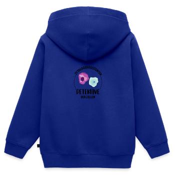 Zytologie und Zellen - Kinder Premium Organic Zip Hoodie - Royalblau - Hinten - AI Model Kid Male (0cm)