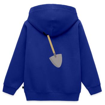 Schaufel - Kinder Premium Organic Zip Hoodie - Royalblau - Hinten - AI Model Kid Male (0cm)