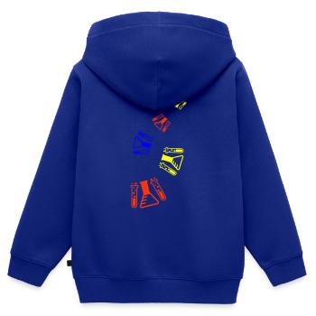 Reagenzglas chemiker - Kinder Premium Organic Zip Hoodie - Royalblau - Hinten - AI Model Kid Male (0cm)