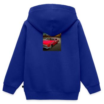 Auto Oldtimer classic car - Kinder Premium Organic Zip Hoodie - Royalblau - Hinten - AI Model Kid Male (0cm)