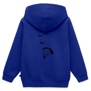 fallschirm - Kinder Premium Organic Zip Hoodie - Royalblau - Hinten - AI Model Kid Male (0cm)