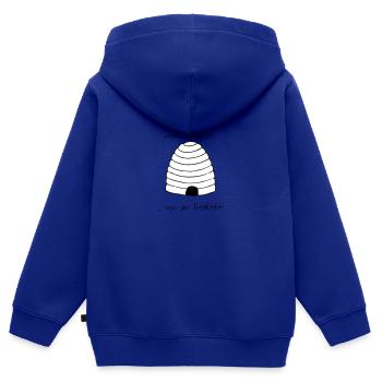 Imkern ist meine Auszeit... - Kinder Premium Organic Zip Hoodie - Royalblau - Hinten - AI Model Kid Male (0cm)