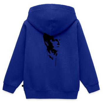 Ludwig Wittgenstein - Kinder Premium Organic Zip Hoodie - Royalblau - Hinten - AI Model Kid Male (0cm)