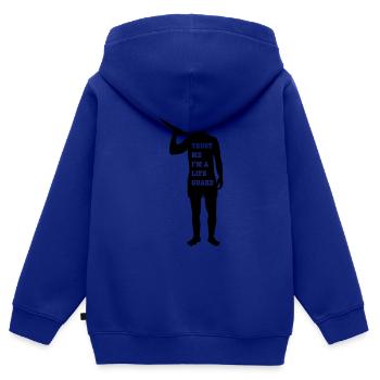 Rettungsschwimmer - Kinder Premium Organic Zip Hoodie - Royalblau - Hinten - AI Model Kid Male (0cm)