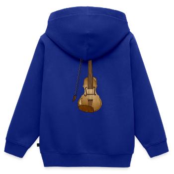 Musikinstrument - Kinder Premium Organic Zip Hoodie - Royalblau - Hinten - AI Model Kid Male (0cm)