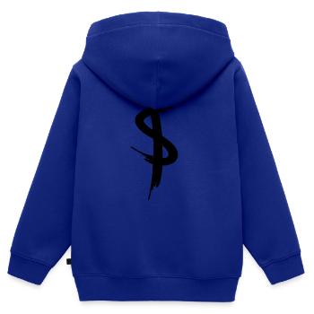 Grafitti Dollar Zeichen - Kinder Premium Organic Zip Hoodie - Royalblau - Hinten - AI Model Kid Male (0cm)